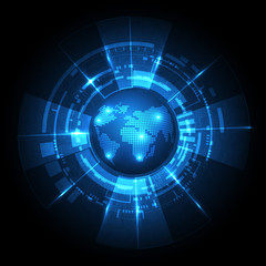 vector abstract background technology illustration communication 