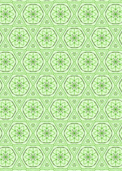 Illustration on a symmetrical pattern