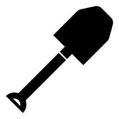 Spade icon. Simple illustration of spade vector icon for web