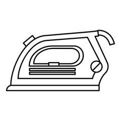 Iron icon. Outline illustration of iron vector icon for web