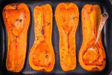 Roasted butternut pumpkin