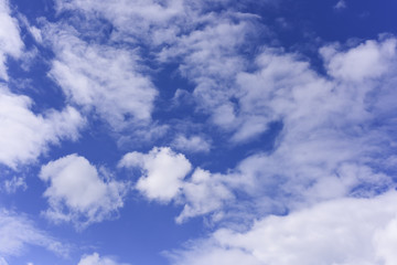 Deep blue sky with cloud