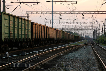Fototapeta premium Cargo train
