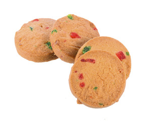 cookie on white background