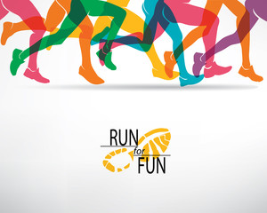 bieganie ludzi zestaw sylwetki, sport i aktywność deseń - 125279021