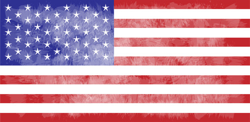 USA flag, American flag grunge, vector