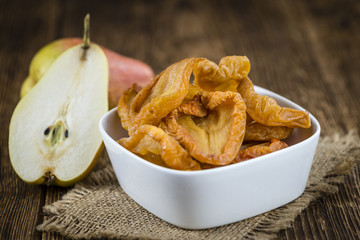 Some dried Pears (selective focus)