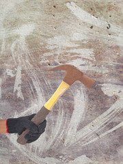 raw concrete panel
