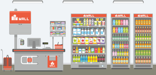 supermarket interior