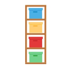 Baby changing table vector illustration.