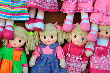 Handmade sweet little girl doll