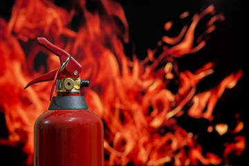 fire and fire extinguisher
