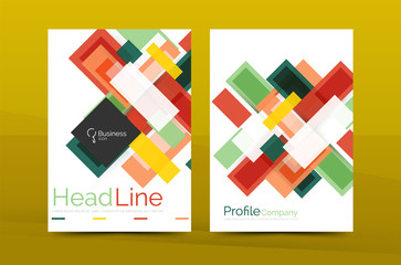 Modern colorful line composition designs