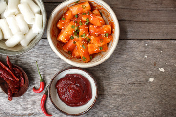 Rice cake korean food