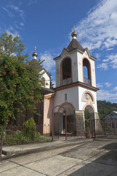 Temple of Saint George in village Lesnoye, Adlersky district Krasnodar region, Russia