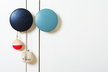 Christmas decoration with wooden balls
