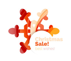 Christmas colorful geometric abstract background