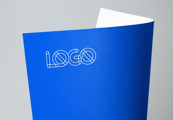 Logo on Bright Paper Mockup 3