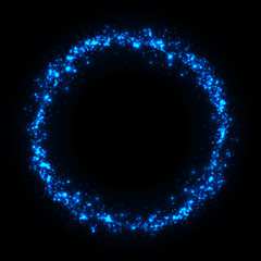 Christmas Circle Frame. Abstract background