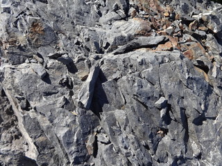 Volcanic rock with minerals in the North Cascades