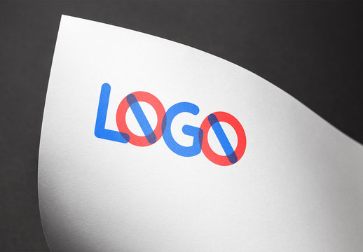 Logo on Bright Paper Mockup 5