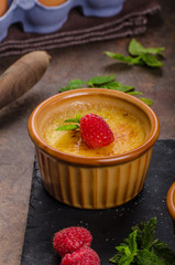 Delicious creme brulee
