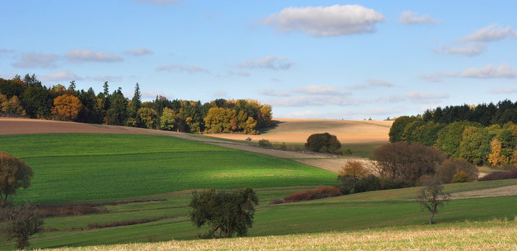 Farbige Herbstlandschaft Hessens