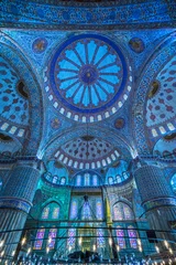 Tischdecke Die Blaue Moschee (Sultanahmet Camii), Istanbul, Türkei. © Luciano Mortula-LGM