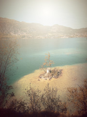  In Autumn.Fantasy fable in Park with Sunrise scene.