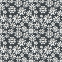 Snowflakes on a dark background winter pattern Winter pattern abstract snowflake Background watercolor snowflakes Snowflakes seamless background watercolor Winter background seamless pattern