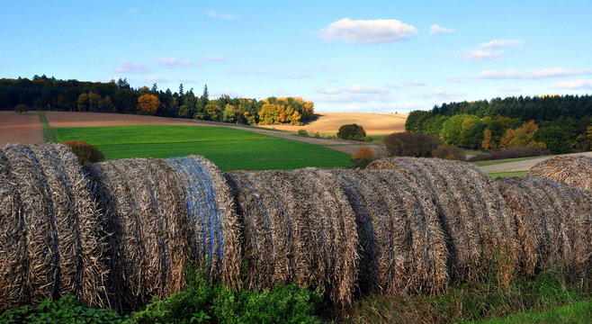 Farbige Herbstlandschaft Hessens