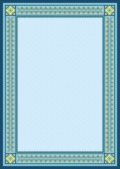 Arabic – Islamic art border frame design 