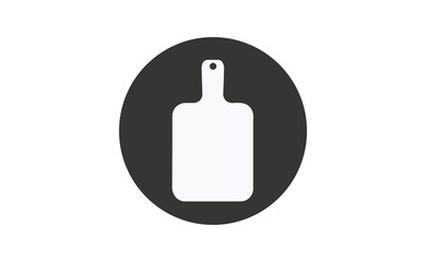 Vector cutting board kitchen symbol. Flat design style