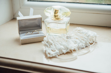 bridal garter with other details