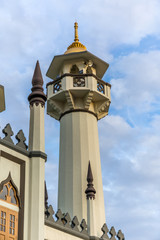 View of the Minaret of the Masjid Sultan Mosque in Singapore