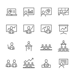 Presentation Vector Icon Set