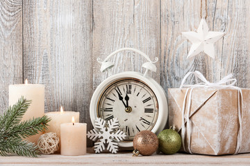 Christmas eve and New Year decor