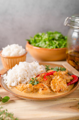 Delicious chicken curry