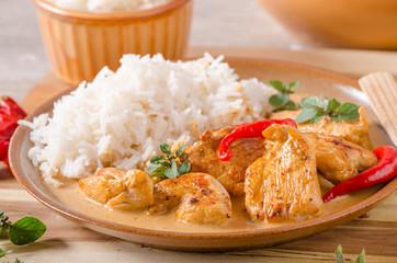 Delicious chicken curry