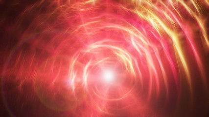 Abstract energy background with bright flash in the middle