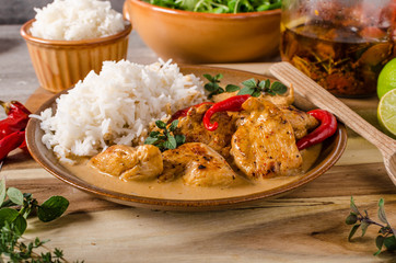 Delicious chicken curry