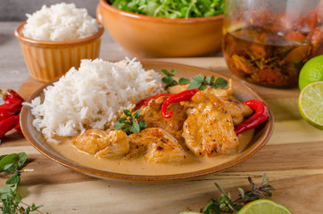 Delicious chicken curry