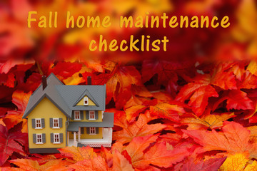 Home maintenance checklist for the fall season