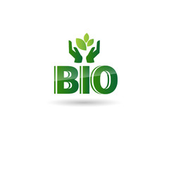 Eco Friendly Organic Natural Product Web Icon Green Logo Flat Vector Illustration