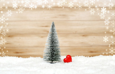 Weihnachtsbaum mit Herz