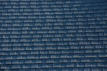 frost on roof shingles full frame pattern