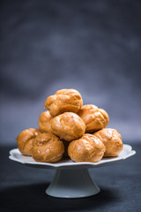 Profiterole eclair stack