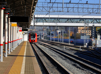 Train on the railway