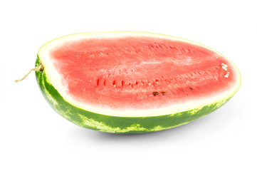 Half of watermelon isolated on white background