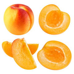 Naklejka na ściany i meble Apricot fruits isolated